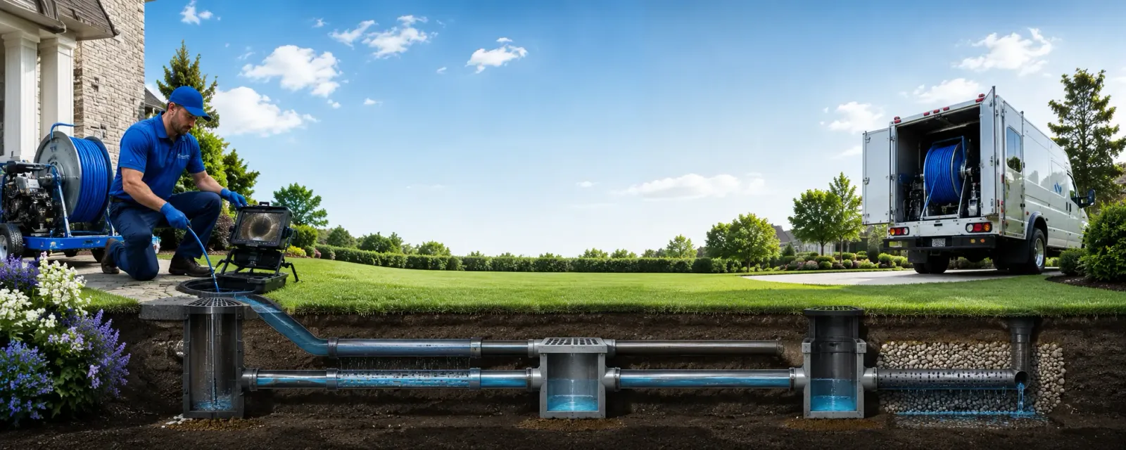 Outdoor drain cleaning information for Grafton, OH